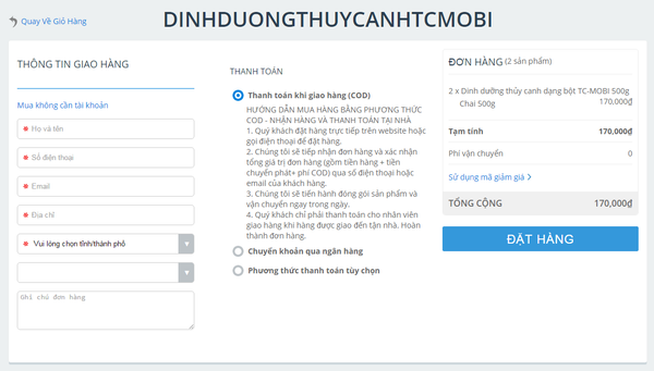 dinh dưỡng thủy canh tc-mobi 500g