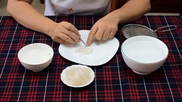 làm sạch tổ yến