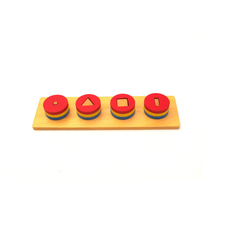 Đồ chơi trục và 4 hình tròn<br>Four circular blocks