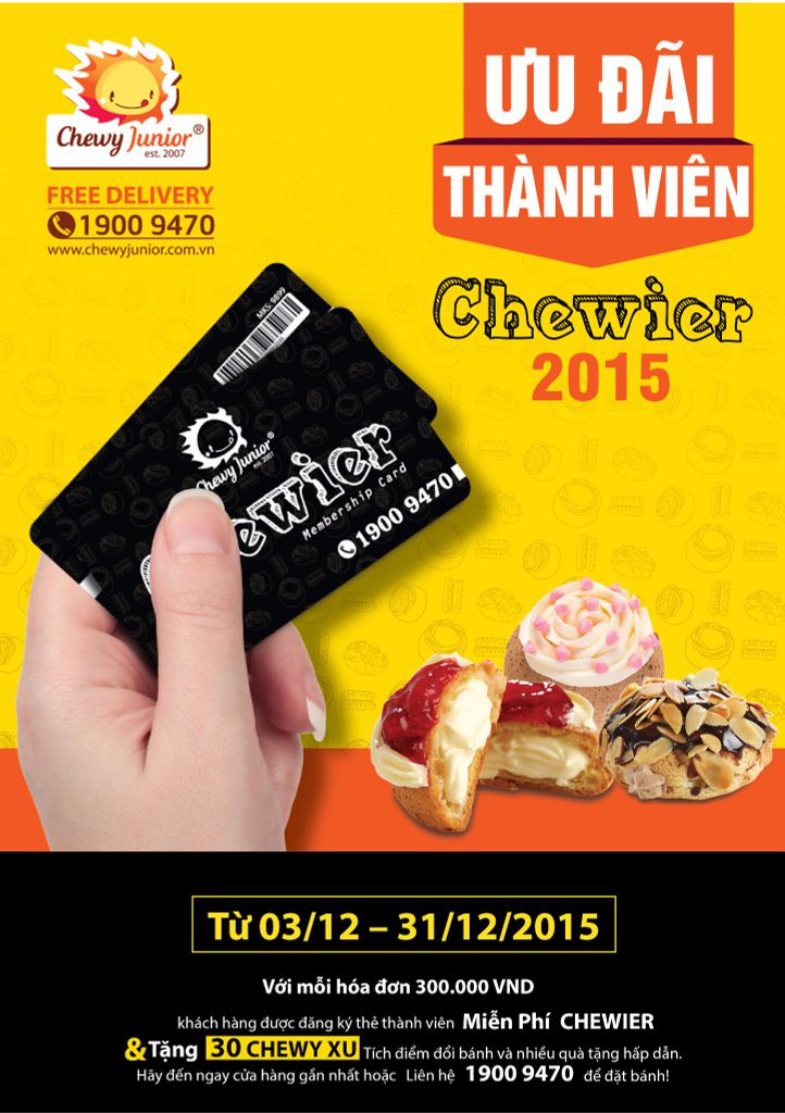 CHƯƠNG TRÌNH THÀNH VIÊN CHEWIER 2015
