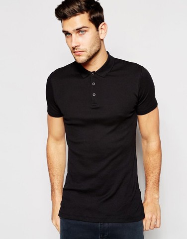 ASOS Muscle Fit Polo Shirt In Stretch Rib