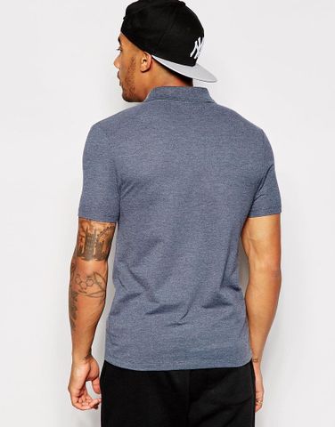 ASOS Muscle Fit Polo Shirt In Pique With EmbroideryC