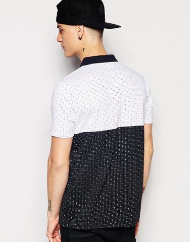 ASOS Polo Shirt With Polka Dot Print