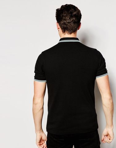 Fred Perry Polo Shirt with Twin Tip Slim Fit