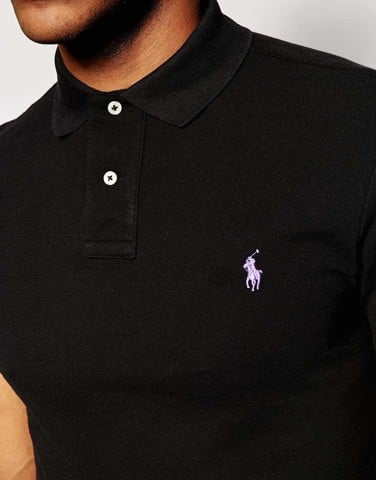 Polo Ralph Lauren Plain Logo Slim Fit Polo Shirt