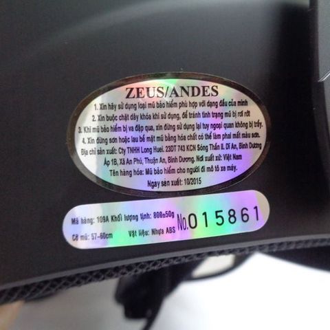 Nón bảo hiểm Andes 109K
