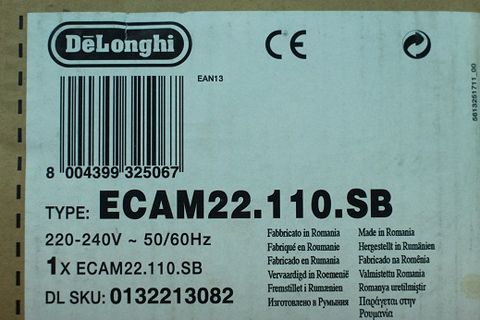 tem nhãn máy pha cà phê delonghi ecam 22.110.B