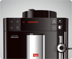 màn hình dễ điều khiển máy pha cà phê melitta caffeo passione