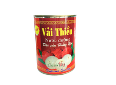 vải ngâm đóng hộp