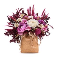  Túi hoa khô màu tím Jolie Flower 