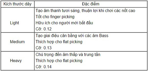 Top 5 thương hiệu dây Acoustic Guitar tốt nhất