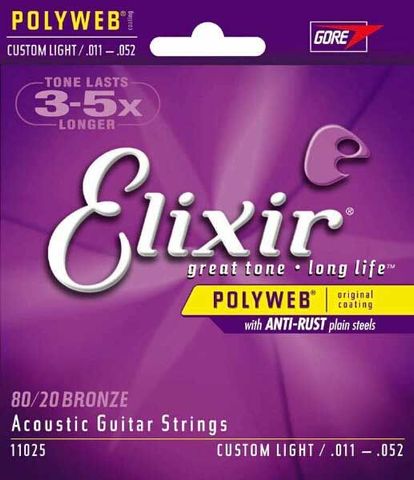 ELIXIR 11025 ACOUSTIC GUITAR STRINGS
