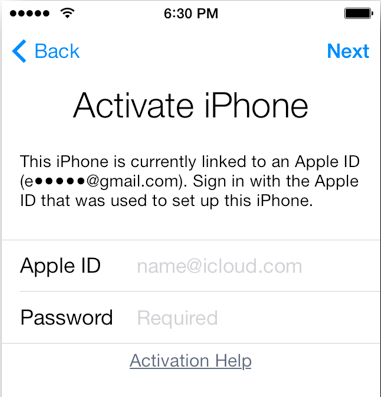 Mở khóa icloud