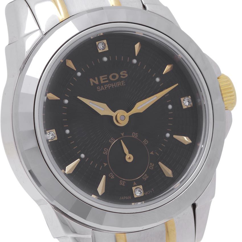 Đồng Hồ Neos N-30830L Nữ Dây Thép Bạc Phối Vàng