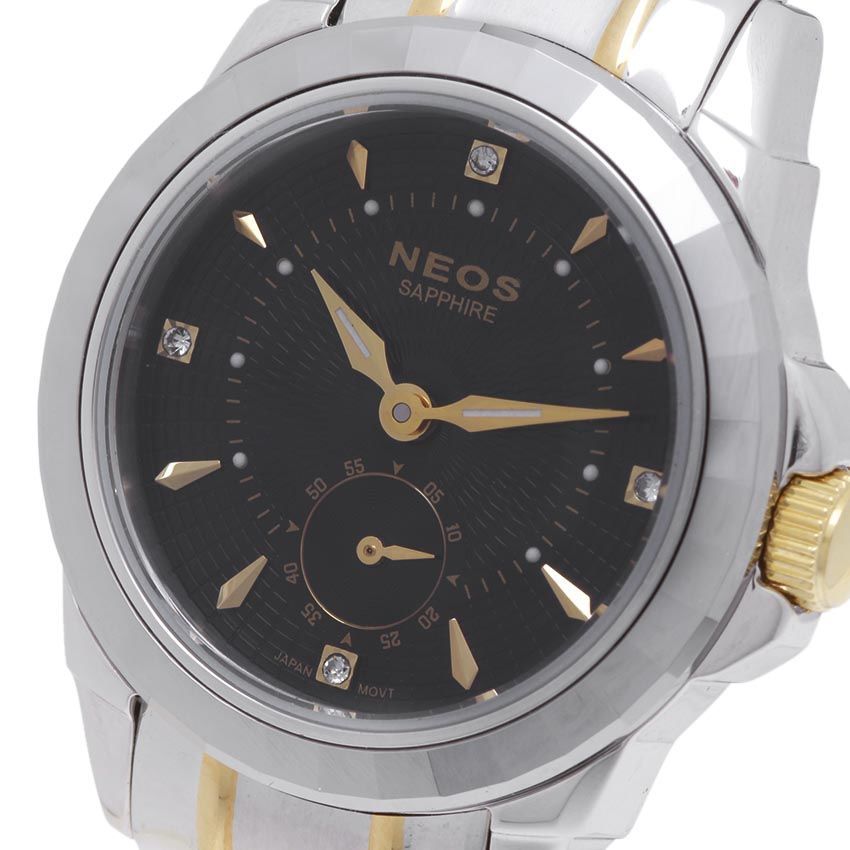 Đồng Hồ Neos N-30830L Nữ Dây Thép Bạc Phối Vàng
