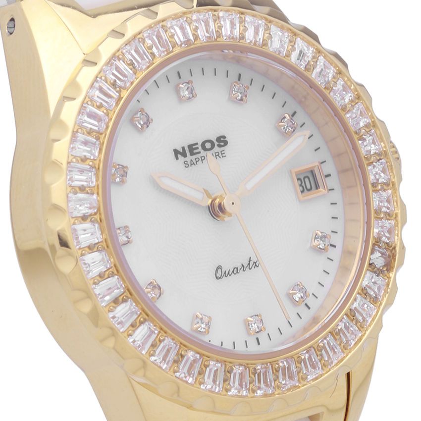 Đồng Hồ Nữ Neos N-20690AL Dây Sứ Chính Hãng