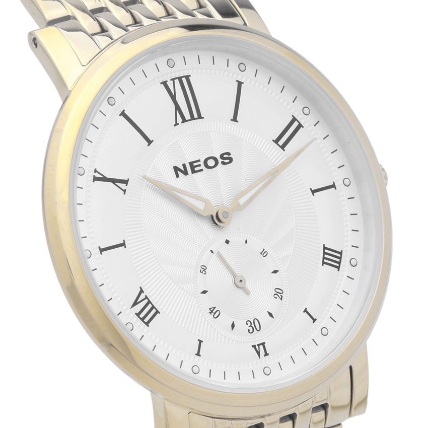 Đồng Hồ Nam Giá Rẻ Neos N-40675M Dây Thép Vàng