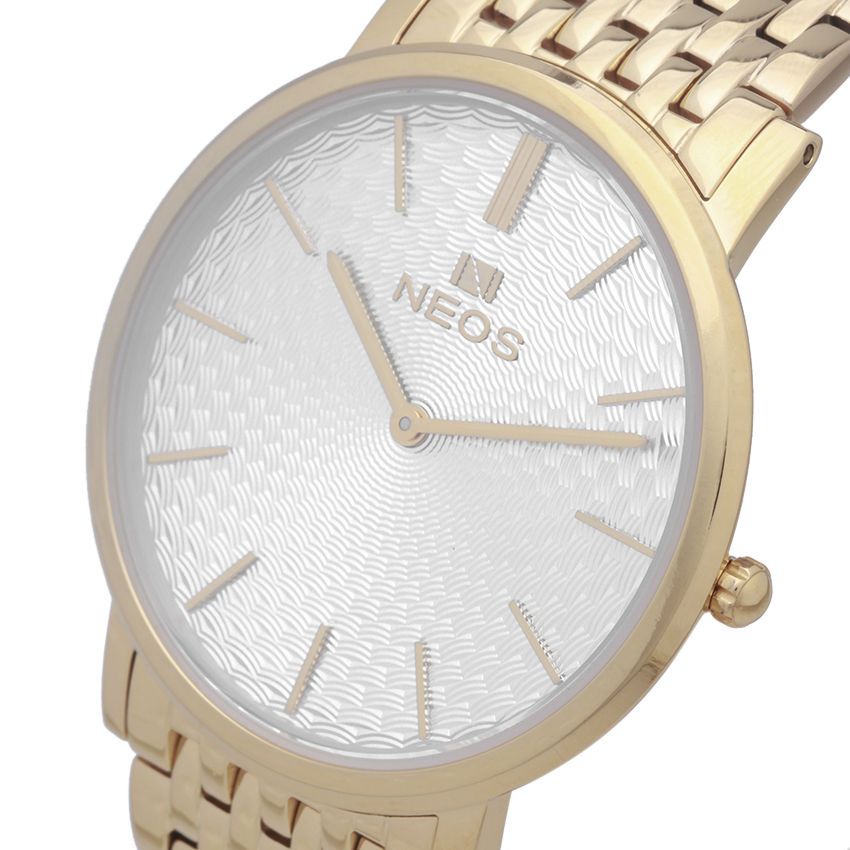 Đồng Hồ Nam Neos N-40577M Dây Thép Vàng Sapphire