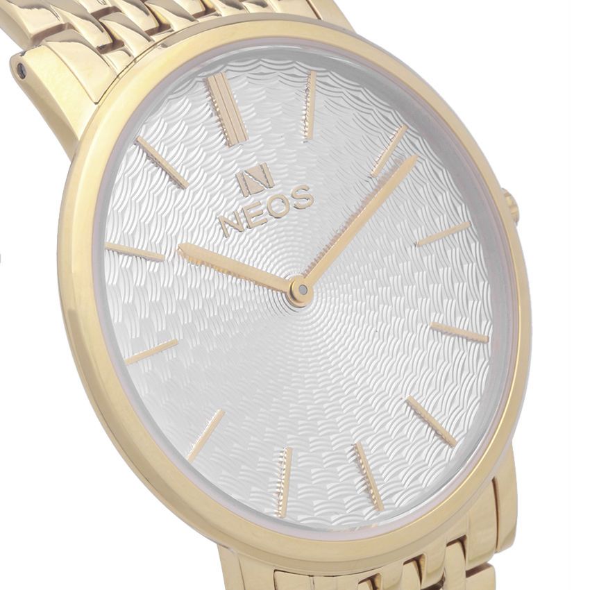 Đồng Hồ Nam Neos N-40577M Dây Thép Vàng Sapphire