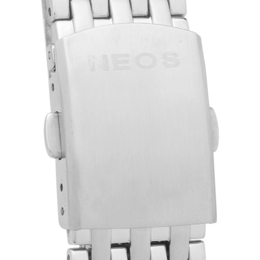 Đồng Hồ Cặp Neos N-30859 Sapphire Dây Thép Bạc