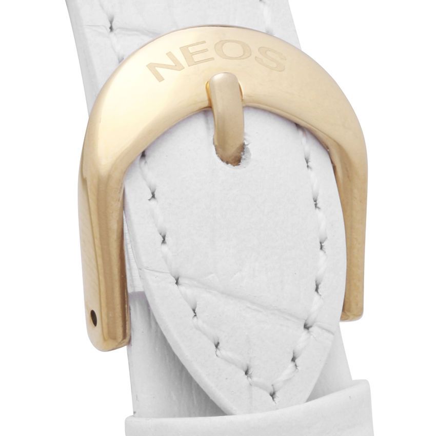 Đồng Hồ Nữ Neos N-20690AL Dây Da Trắng Sữa Chính Hãng