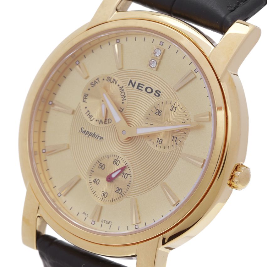 Đồng Hồ Nam Dây Da Chính Hãng Neos N-40642M Sapphire