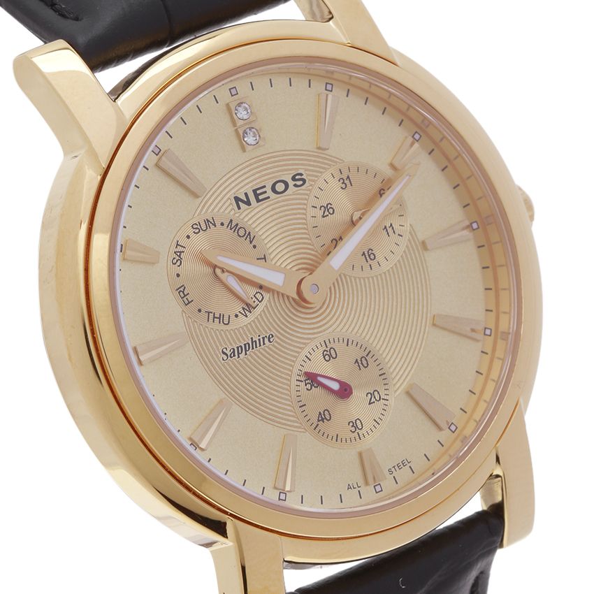 Đồng Hồ Nam Dây Da Chính Hãng Neos N-40642M Sapphire