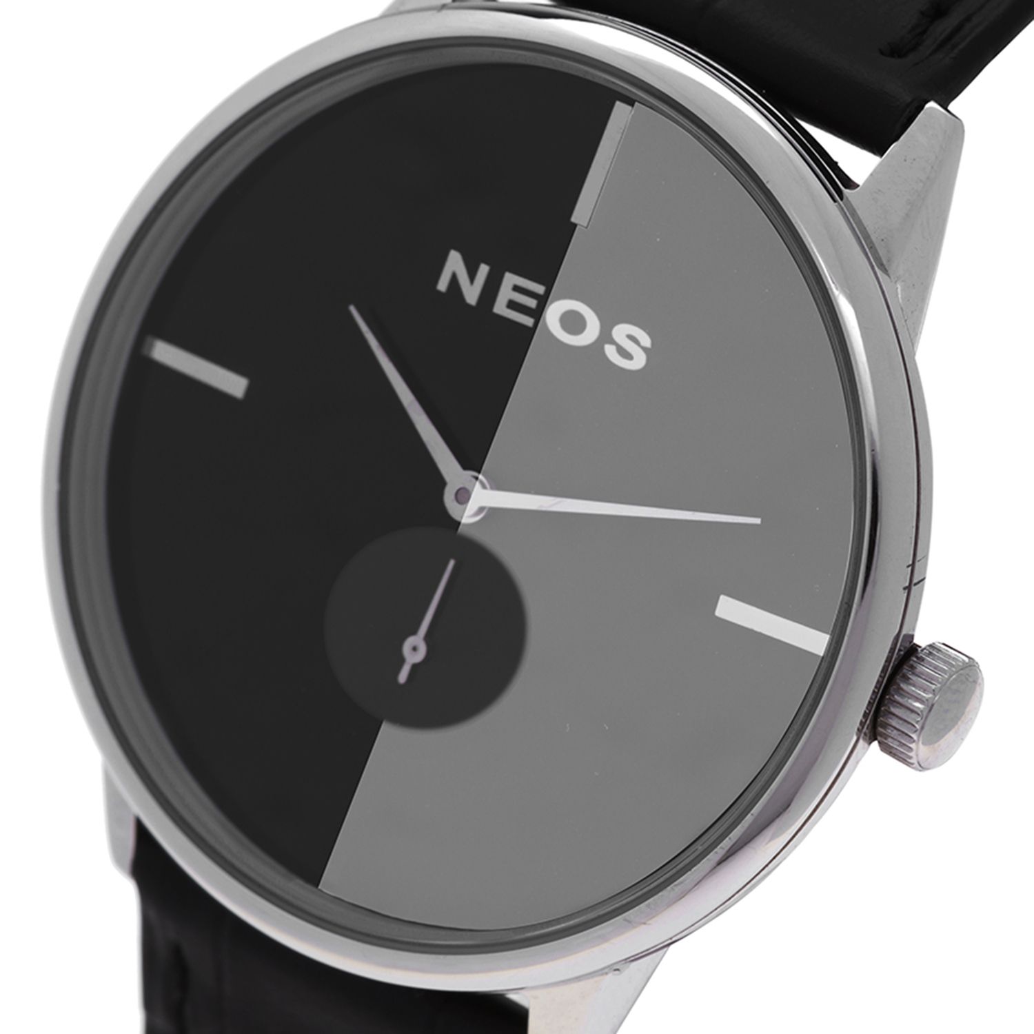 Đồng Hồ Neos N-40679M Nam Dây Da Đen