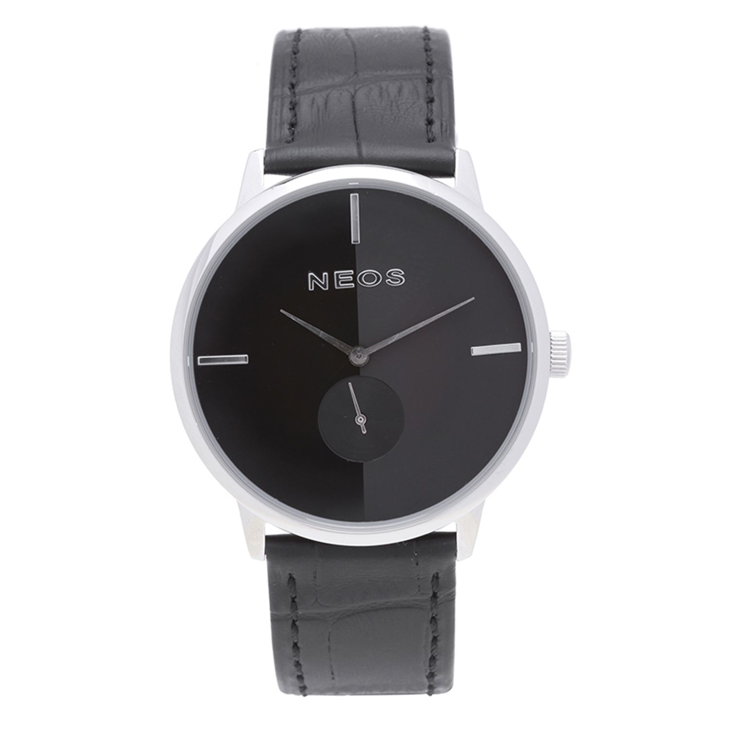 Đồng Hồ Neos N-40679M Nam Dây Da Đen