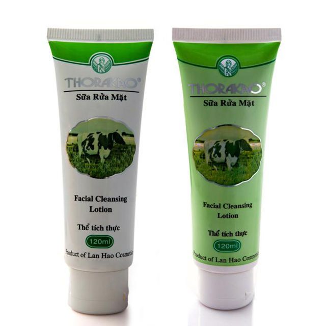 Thorakao Sữa Rửa Mặt Trắng Da Tinh Chất Sữa Bò 120ml