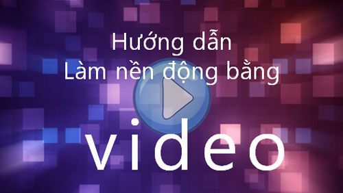 Chèn nhạc audio video làm nền động