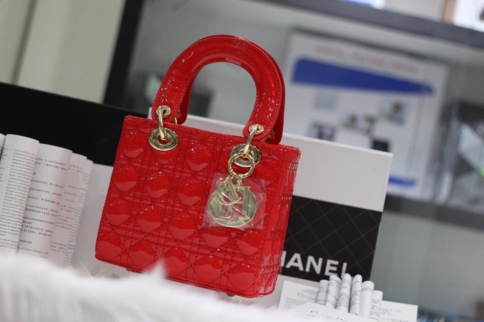 Túi xách Dior 5 ô da bóng hàng chuẩn fake - Giá 550.000đ - Shop Đẹp102