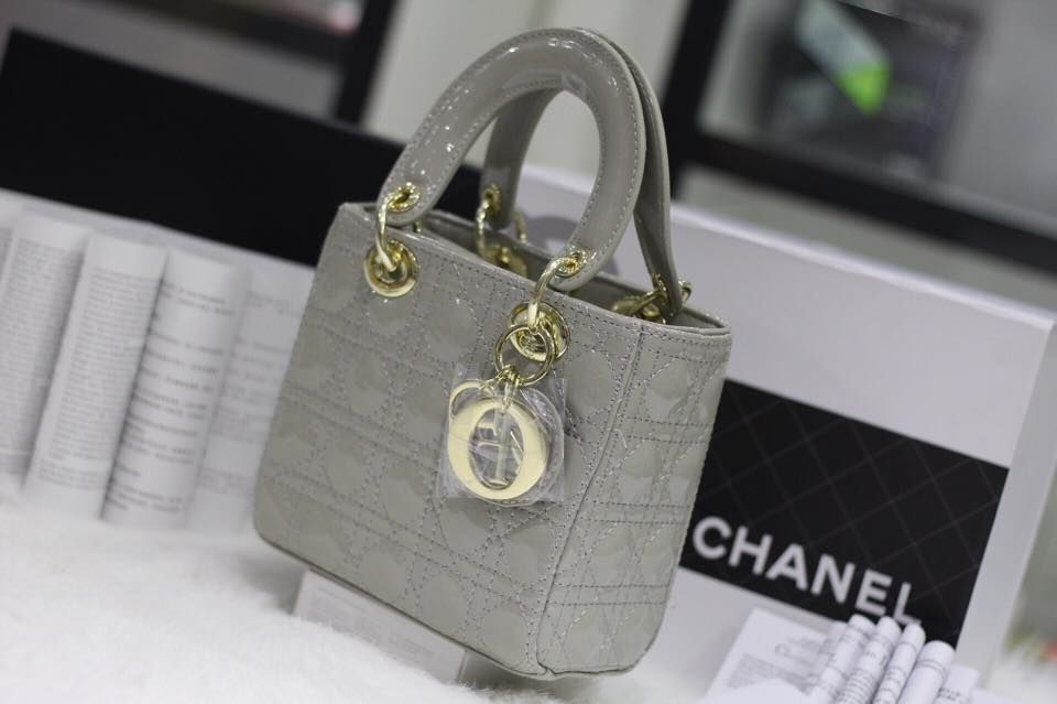 Túi xách Dior 5 ô da bóng hàng chuẩn fake - Giá 550.000đ - Shop Đẹp102
