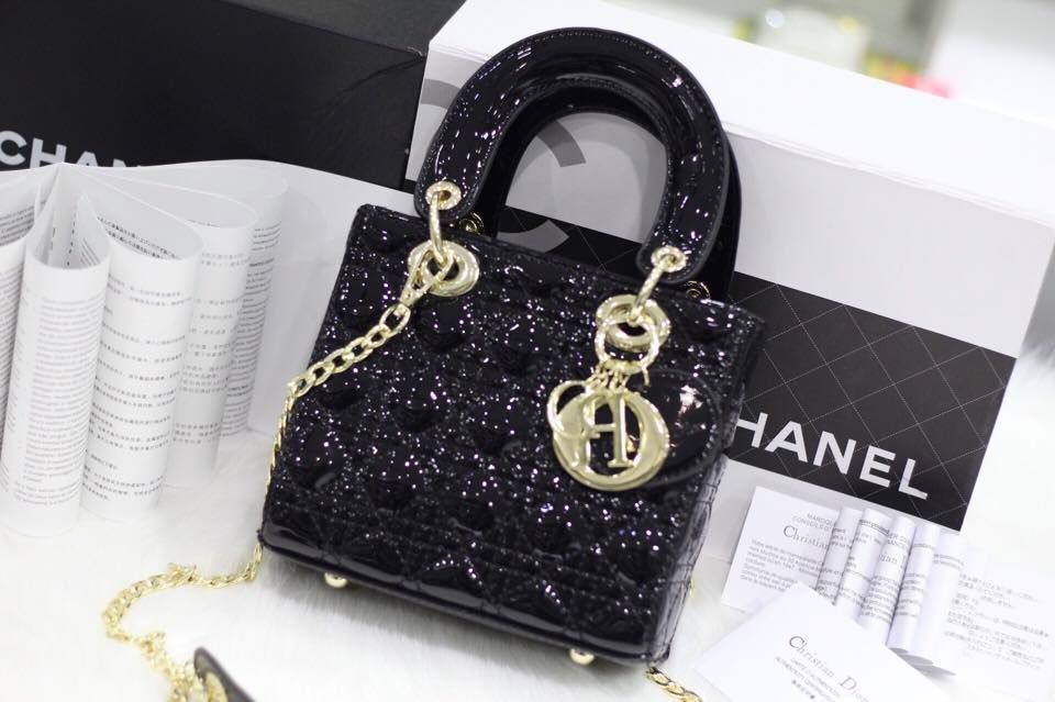 Túi xách Dior 5 ô da bóng hàng chuẩn fake - Giá 550.000đ - Shop Đẹp102