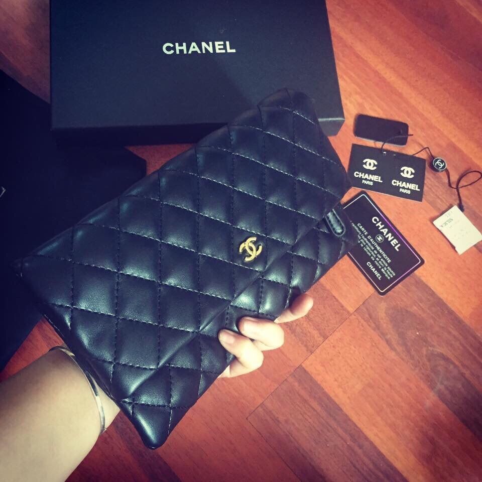 Ví cầm tay chanel hàng F1 Full box -Giao tại Shop Đẹp 102