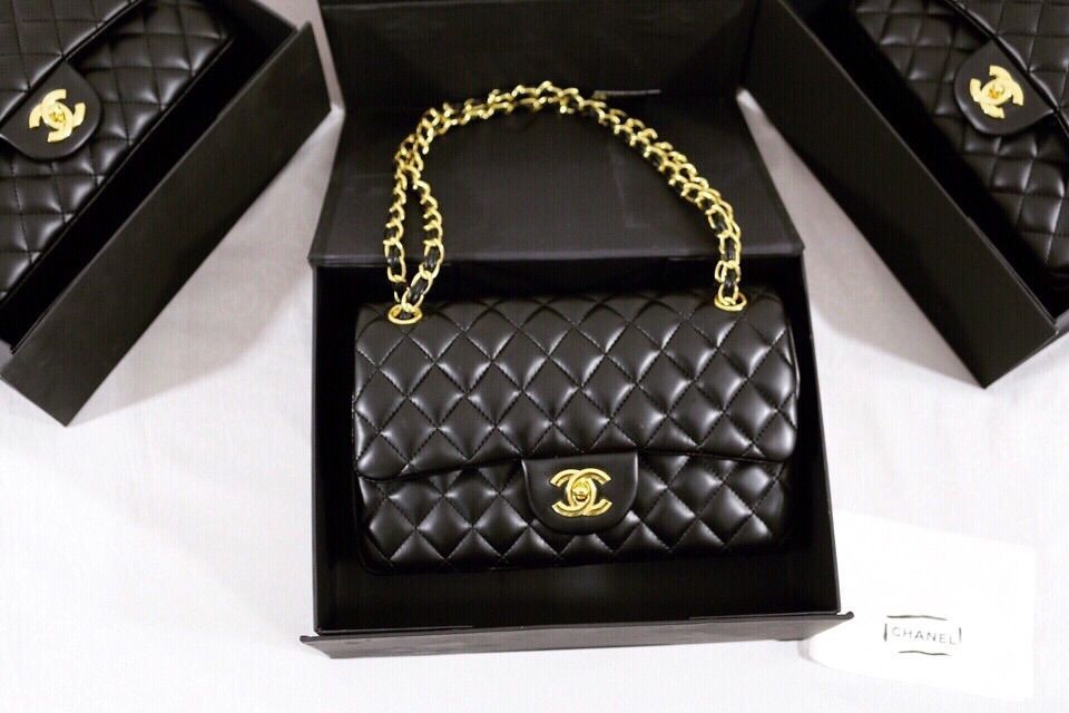 Túi xách Chanel da thật khoá vàng - Giao tại Shop Đẹp -102