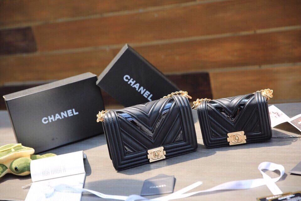 Túi Xách Chanel Boy Chevron 3 in 1 hàng chuẩn F1 - Giao tại Shop Đẹp 102