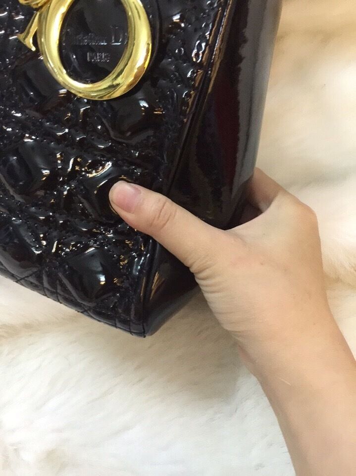 Túi xách Dior da bóng 5 ô hàng chuẩn Super full box -Giao tại Shop Đẹp 102