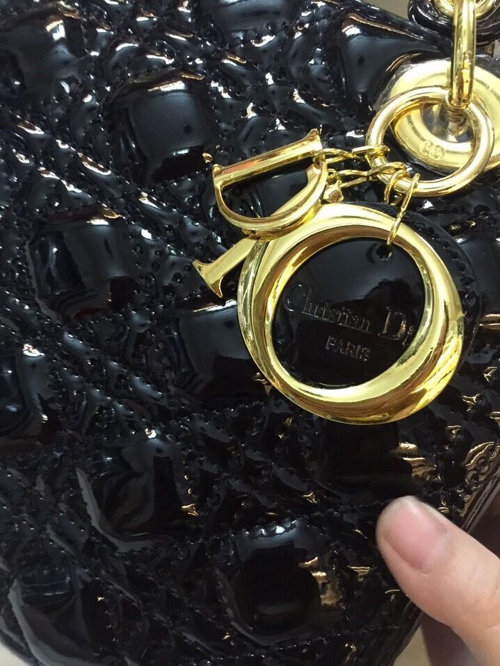 Túi xách Dior da bóng 5 ô hàng chuẩn Super full box -Giao tại Shop Đẹp 102