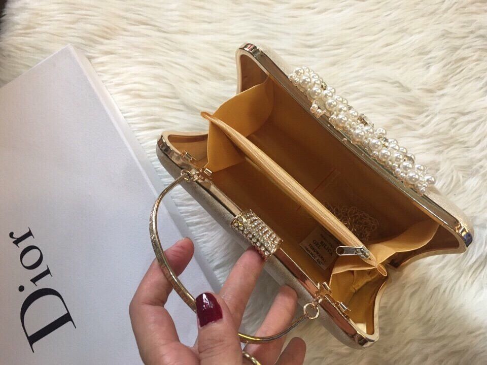 Ví cầm Clutch ngọc trai hàng chuẩn F1-Giao tại Shop Đẹp102