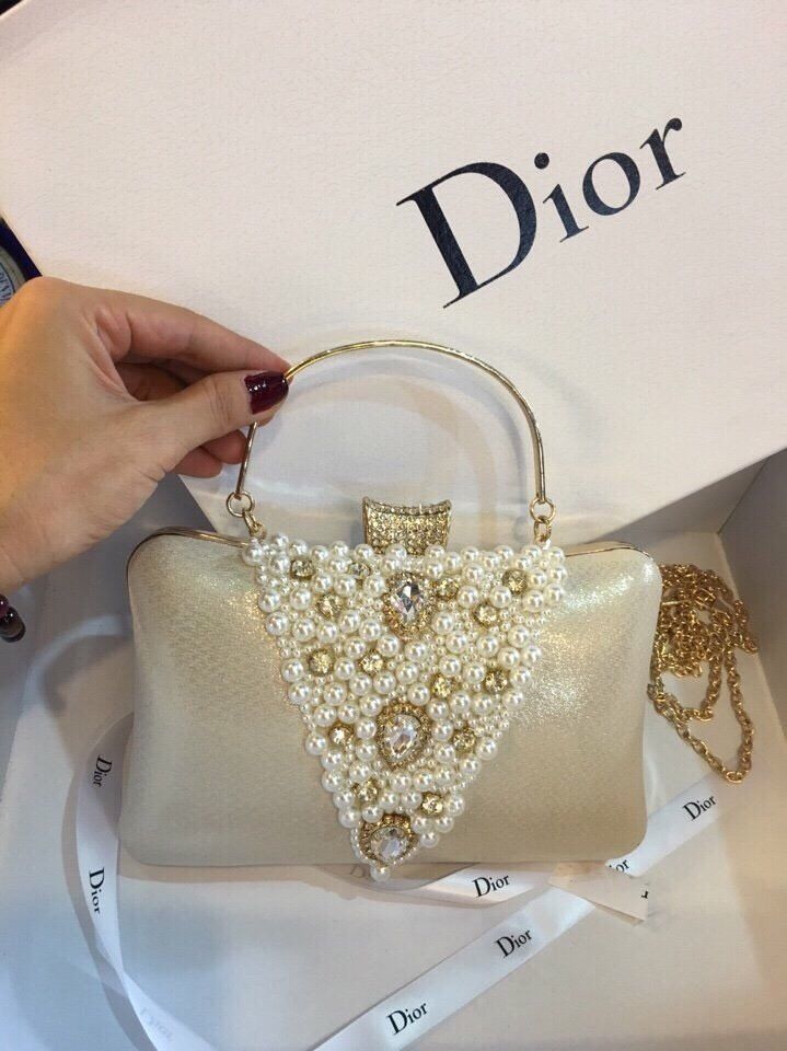 Ví cầm Clutch ngọc trai hàng chuẩn F1-Giao tại Shop Đẹp102
