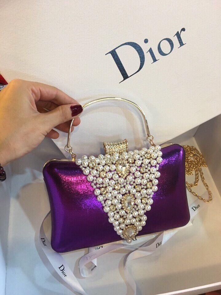 Ví cầm Clutch ngọc trai hàng chuẩn F1-Giao tại Shop Đẹp102