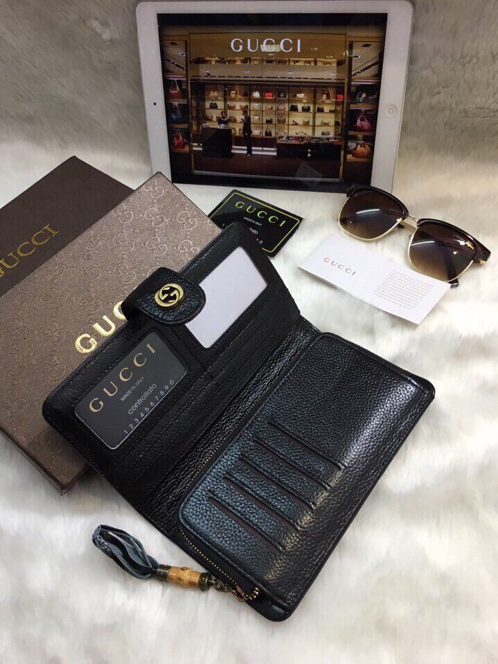 Ví cầm tay Gucci da thật 100% full box thẻ card -Giao tại Shop Đẹp 102