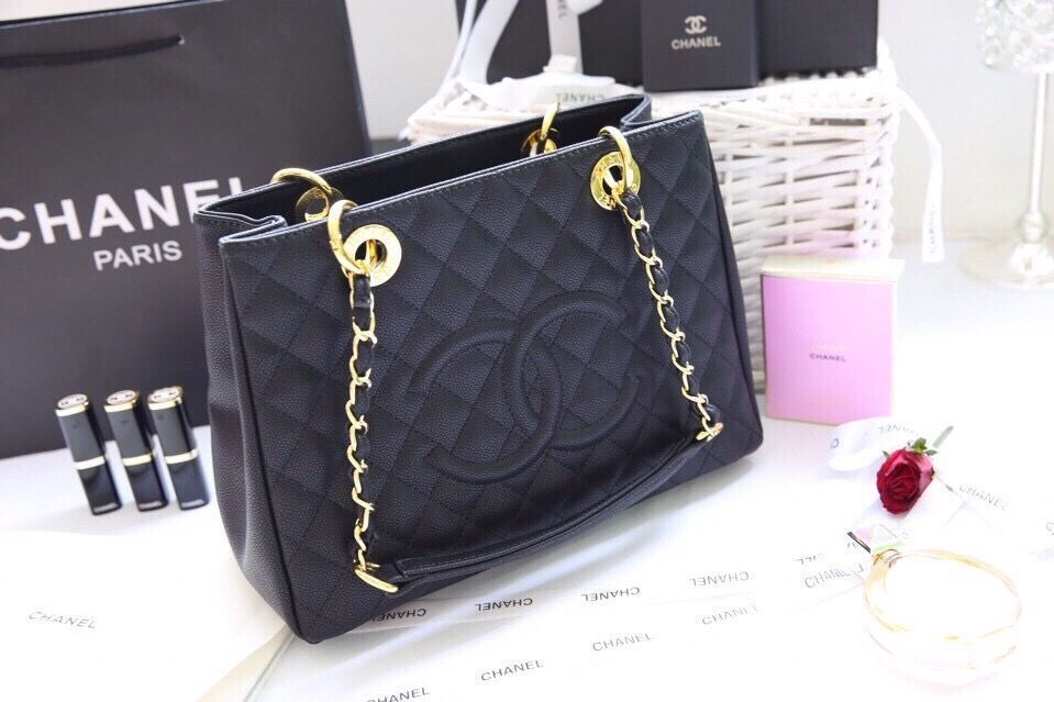 Túi xách Chanel Shopping da dê size 30cm hàng chuẩn F1 - Giao tại Shop Đẹp 102