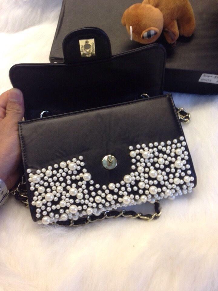 Túi xách Chanel ngọc trai hàng chuẩn F1 Size 22cm - Giao tại Shop Đẹp102