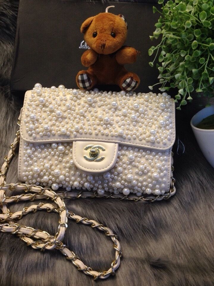 Túi xách Chanel ngọc trai hàng chuẩn F1 Size 22cm - Giao tại Shop Đẹp102