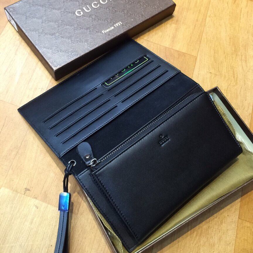 Ví cầm tay Gucci super bản to nhiều ngăn full box da thật -Giao tại Shop Đẹp102