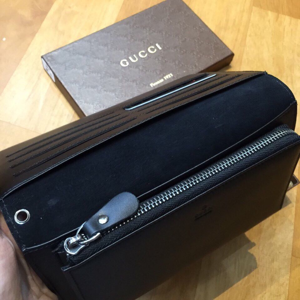 Ví cầm tay Gucci super bản to nhiều ngăn full box da thật -Giao tại Shop Đẹp102