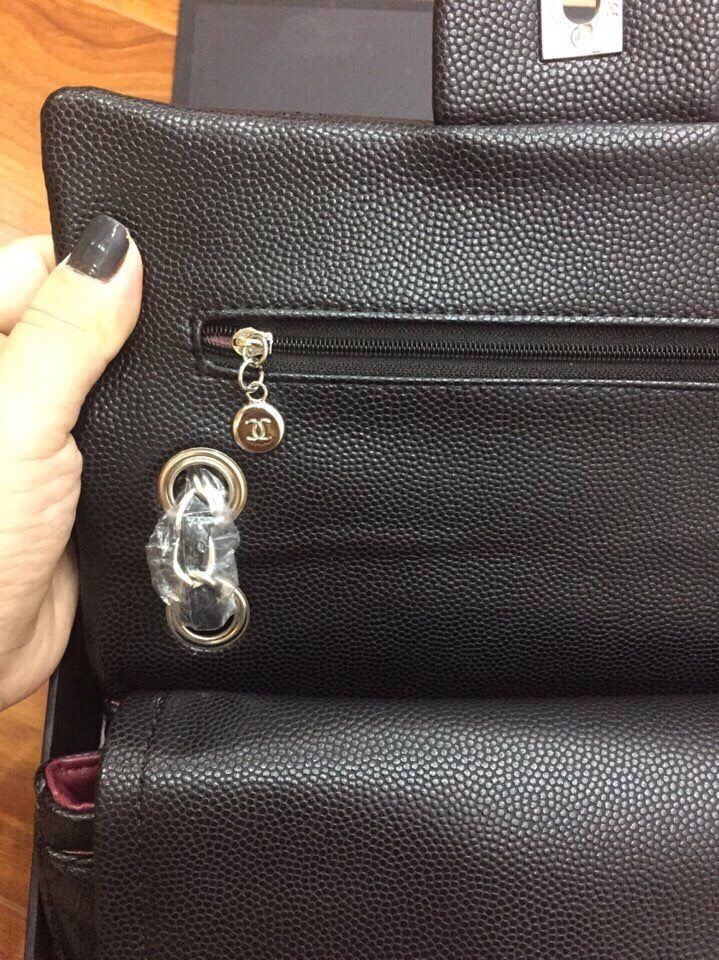 Túi xách Chanel da dê khoá bạc hàng chuẩn F1 size 26cm -Giao tại Shop Đẹp102