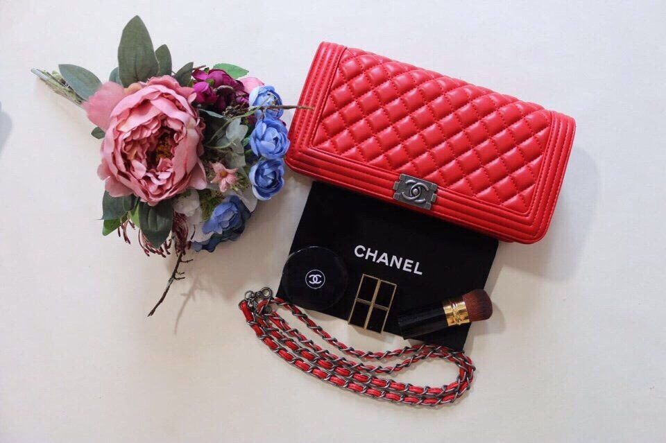 Túi xách Chanel boy clutch new 2016 da trơn hàng chuẩn F1- Giao tại Shop Đẹp102